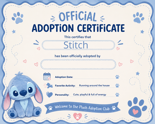 Certificado de Adopción